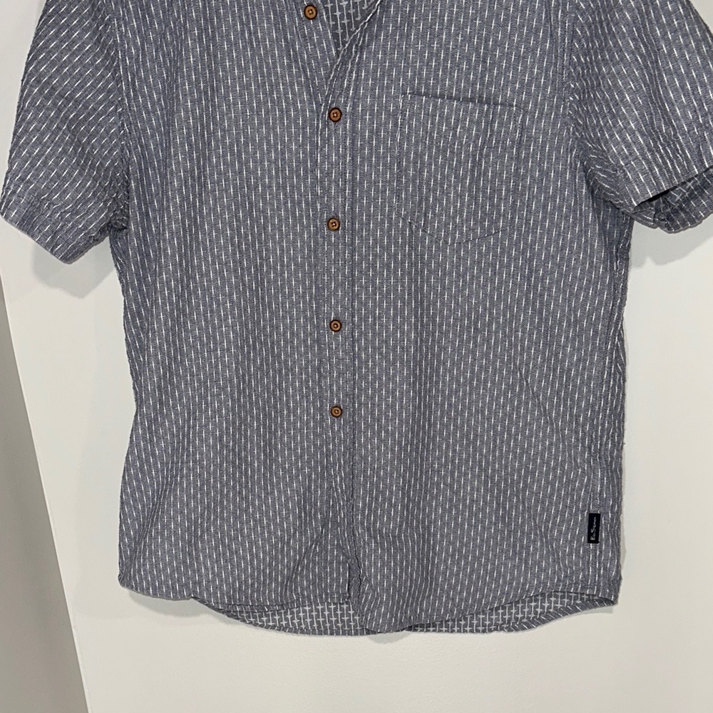 Ben Sherman Gray Patterned Button Down Shirt. Siz… - image 4